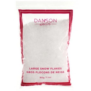 90G BAG ARTIFICIAL SNOW, LARGE FLAKES